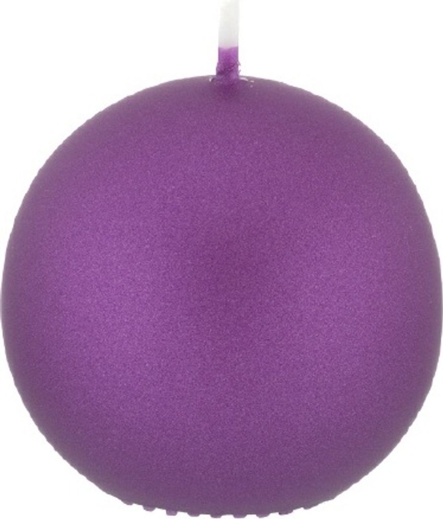 Kugelkerzen Beere mit Metalleffekt (Metallic Matt), Ø 15 cm, 2 Stück