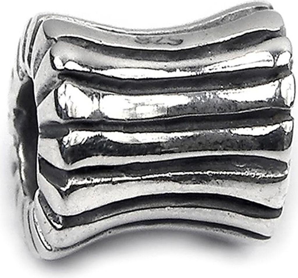 CarloBiagi Charm Bead LinienWalze 925 Echt Silber Schmuck Element D2BBS161