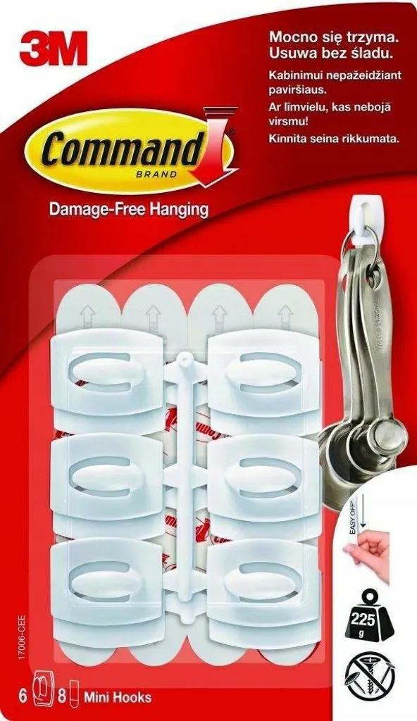 Offerta 3M Command 17006 Ganci Bianchi - Set 6 Pezzi x 225g