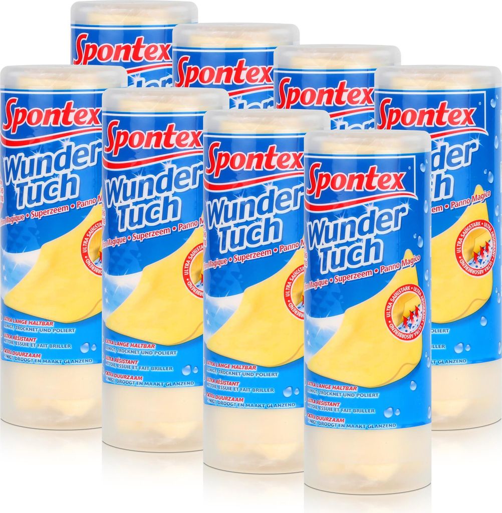 Spontex Wundertuch - Reinigt, Trocknet und Poliert (8er Produktbild 