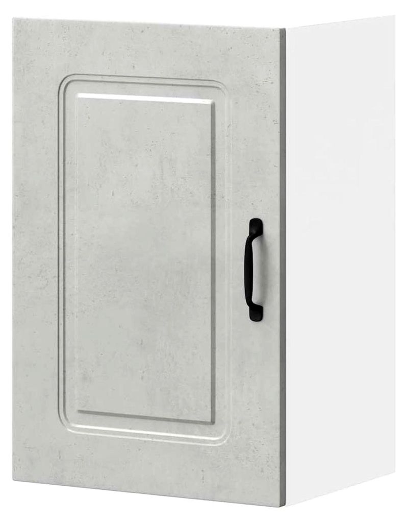 Tomostar Küchenoberschrank, Hängeschrank, Küche, Wandschrank, Kalmar, Betongrau, Holz, 40 x 31 x 60 cm