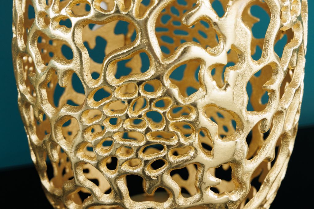riess-ambiente Filigrane Design Vase ABSTRACT LEAF gold Produktbild 7