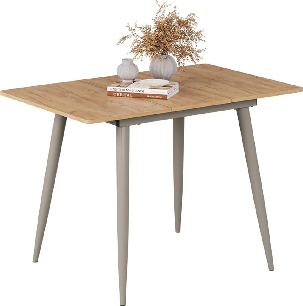 Table extensible pour petit espace Vicco Beaver chêne gris 80x70cm - 6