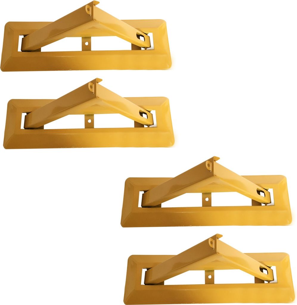 4er Set - 60 cm Parkplatzsperre klappbar | Parkplatzblockierer | Parkplatzbügel umlegbar | Sperrbügel | Parkbügel aus Stahl | Parkfläche Sperru...