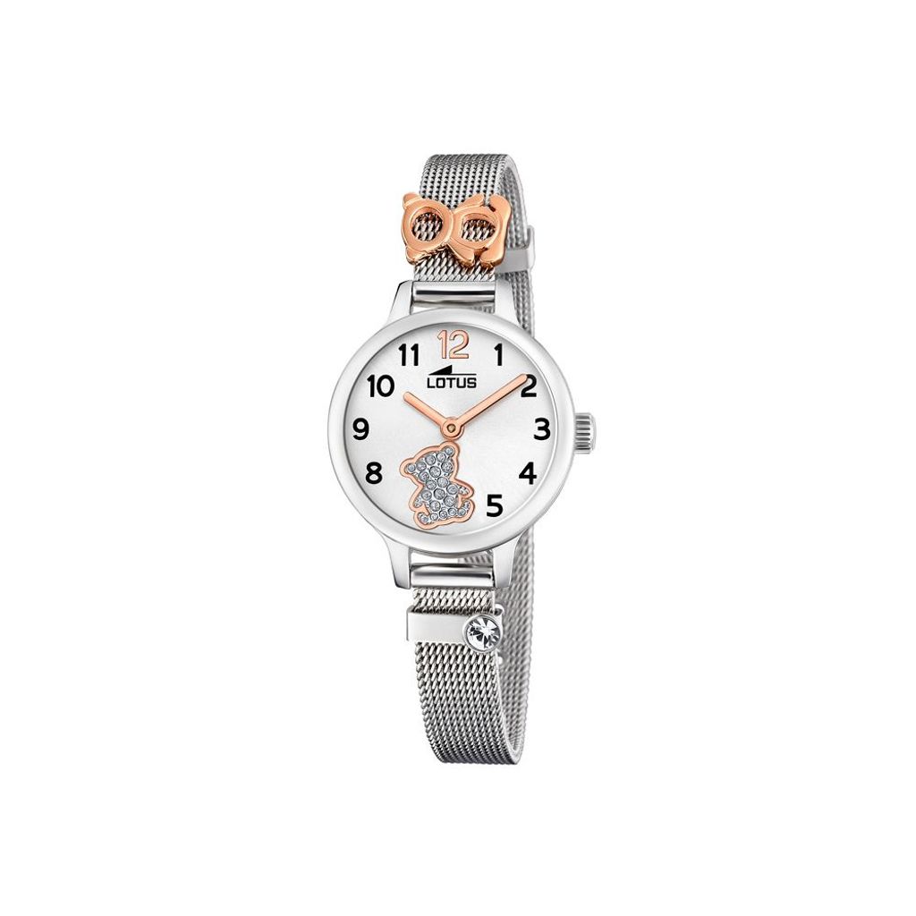 Lotus Mädchen Armbanduhr 18659/4 Bärchen Milanaiseband
