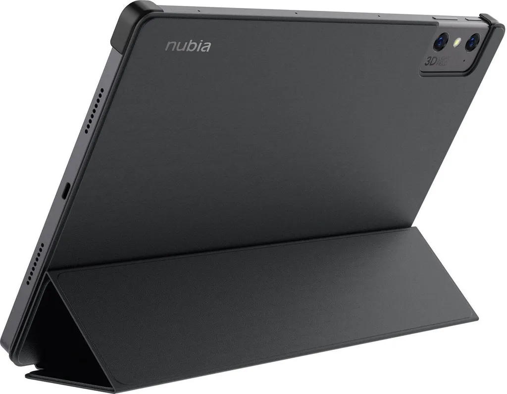 Étui Nubia Pad 3D noir housse de protection intégrale antichoc en cuir