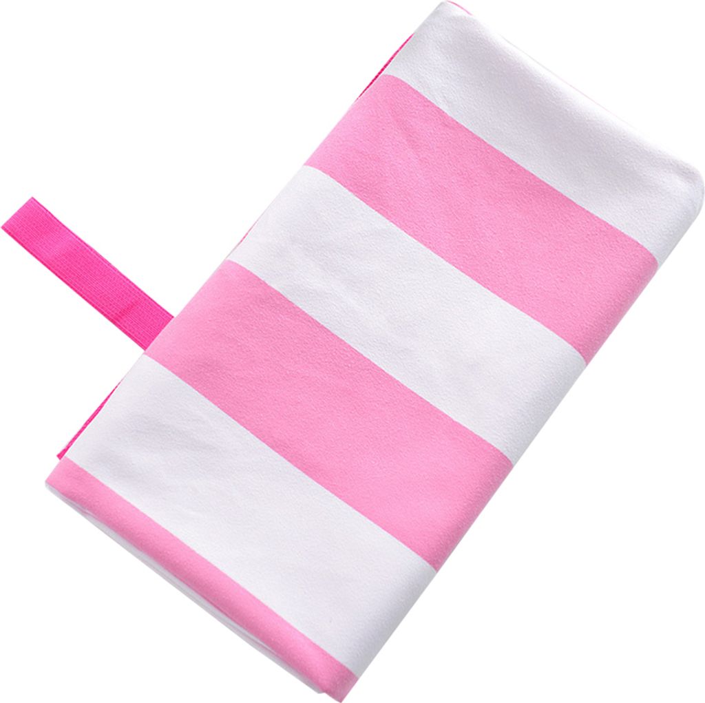 80x160 cm Mikrofaser schnell trocken gestreiftes weiches absorbierendes Fitnessspool Beach Badetuch-Rosa