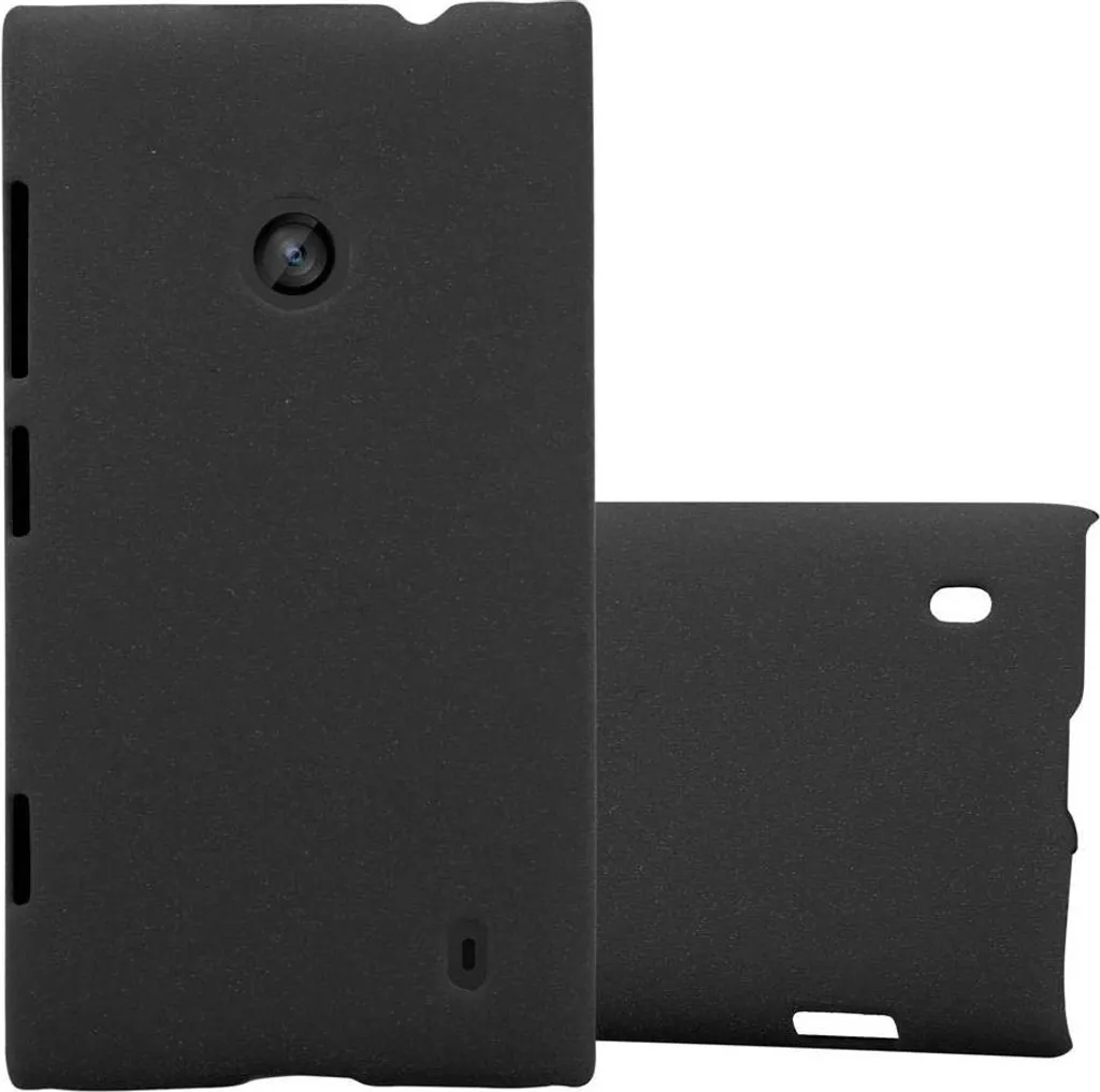 Cadorabo Custodia Nokia Lumia 520 - Il Guscio Rigido Nero Elegante