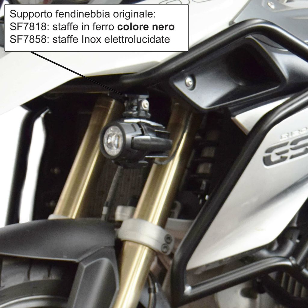 ISOTTA Halterung für Nebelscheinwerfer schwarz für BMW R 1200 GS LC
