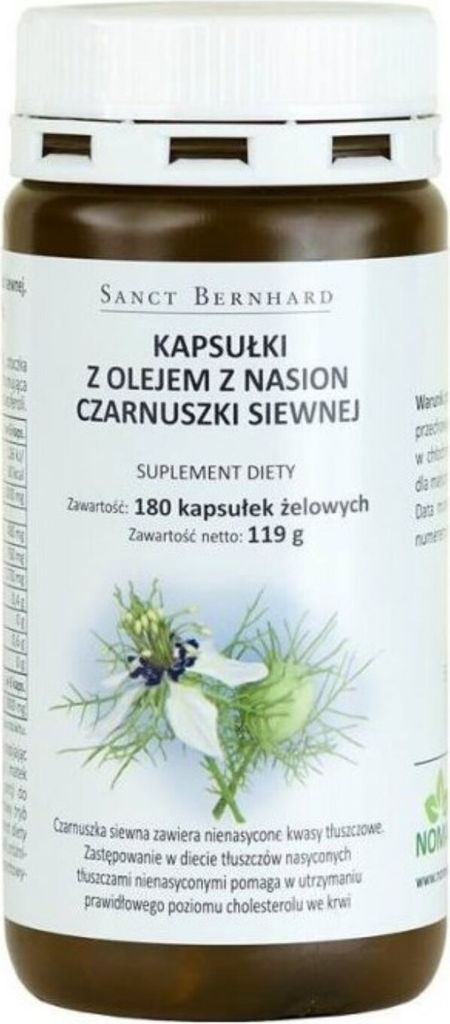 Schwarzkümmelöl 500 mg 180 Kapseln Kräuterhaus Sanct Produktbild 