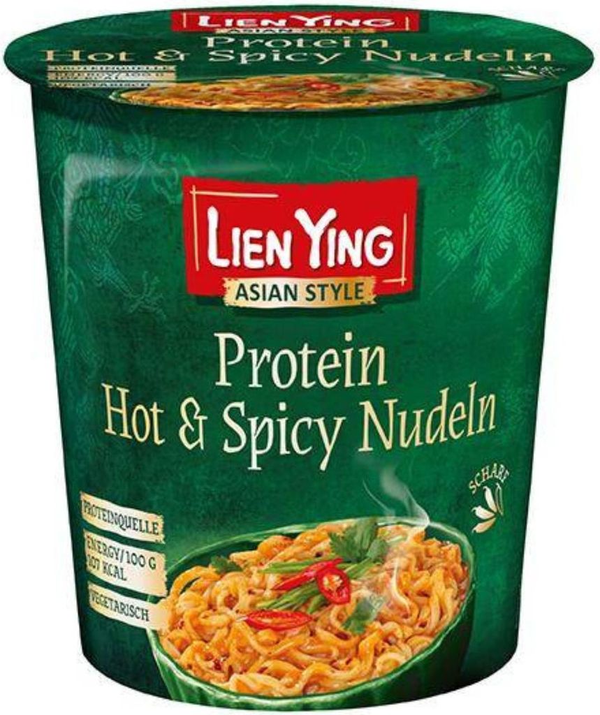 Lien Ying Protein Hot & Spicy Nudeln, 70g Produktbild 