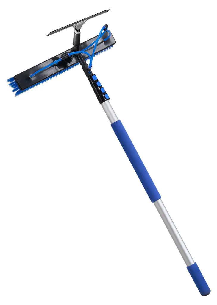 Brosse Télescopique 2-en-1 avec Tuyau 20m et Distributeur Savon SucceBuy