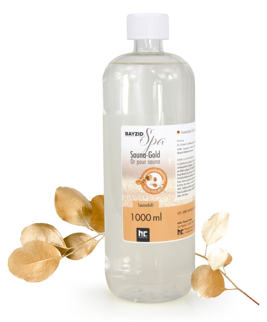 1 L BAYZID® SPA Saunaaufguss Sauna Gold Produktbild 