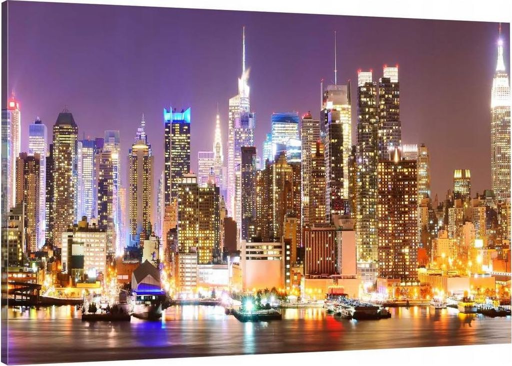 HUBDECO Leinwandbilder, fürs Wohnzimmer, Poster, Kunstdrucke - Leinwandbild - Canvas Painting - tolle Raumdekoration - Gemälde fürs Schlafzimmer...