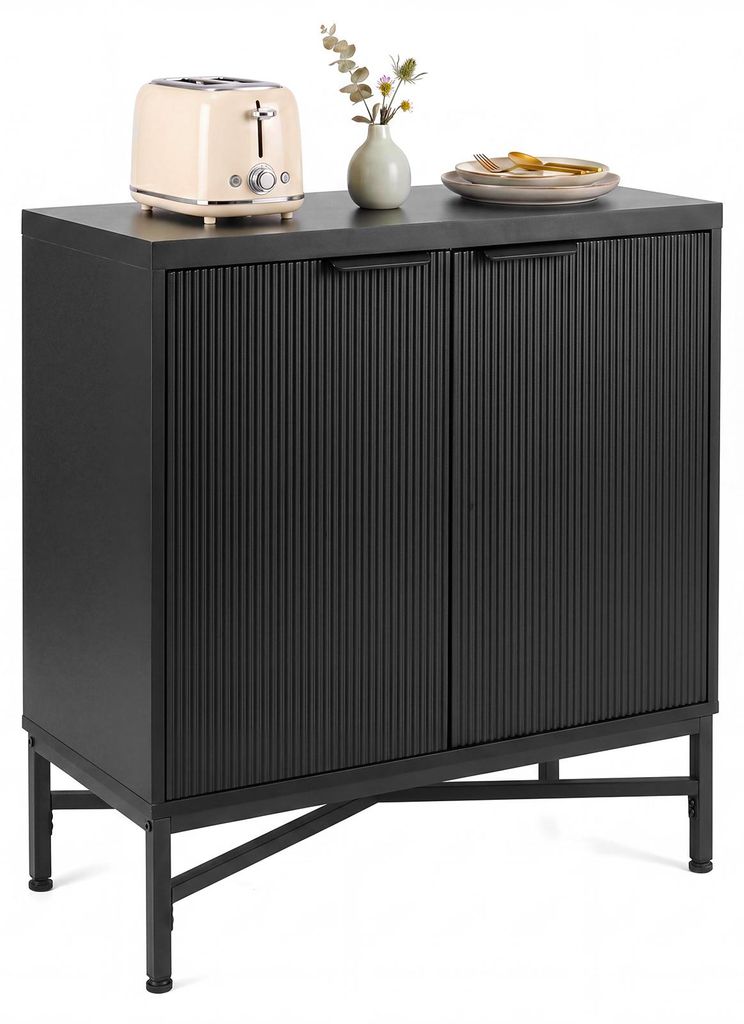 COSTWAY Aufbewahrungsschrank Sideboard mit Türen, Anrichte Produktbild 
