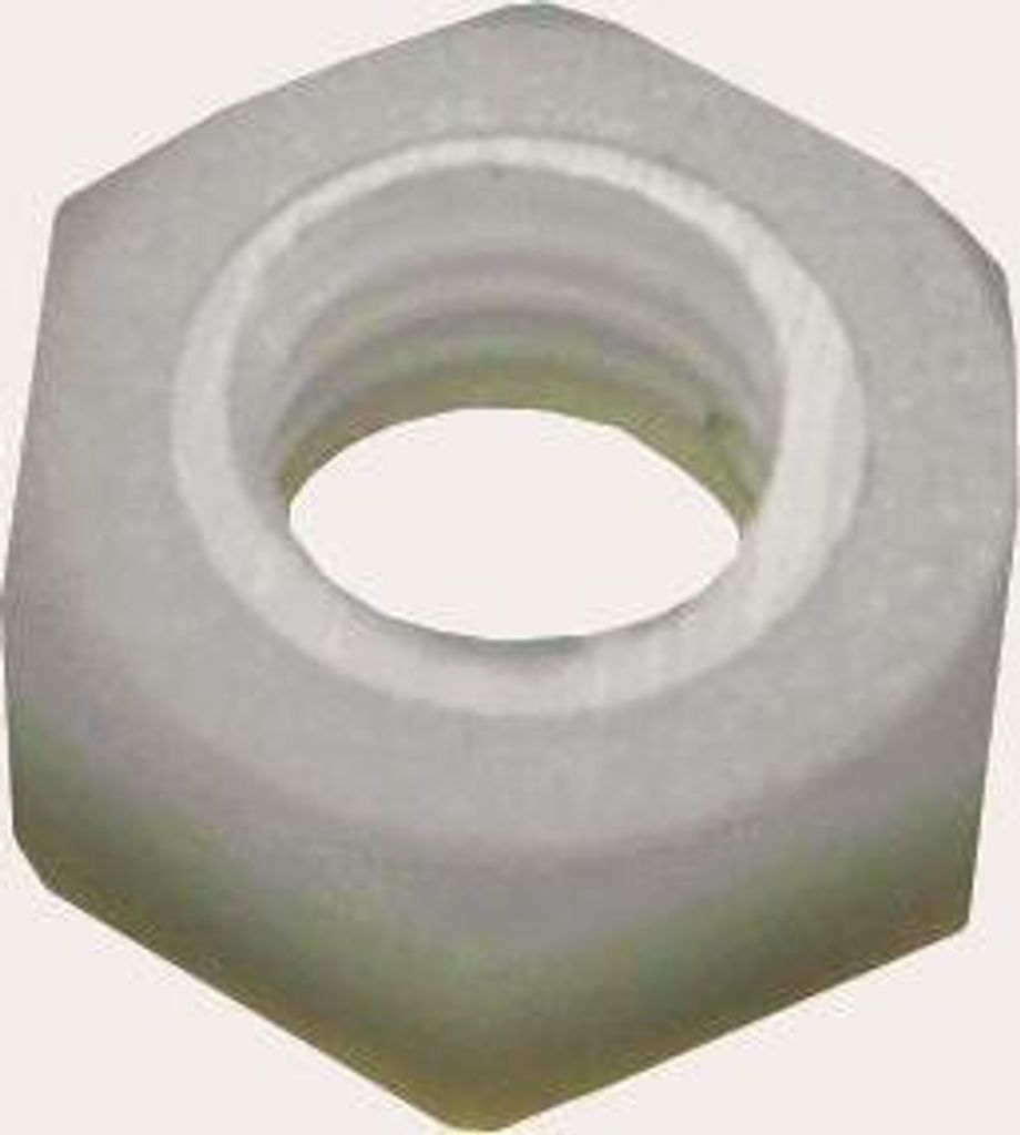 connex Sechskantmuttern M5 Kunststoff weiß - 20 Stück Produktbild 