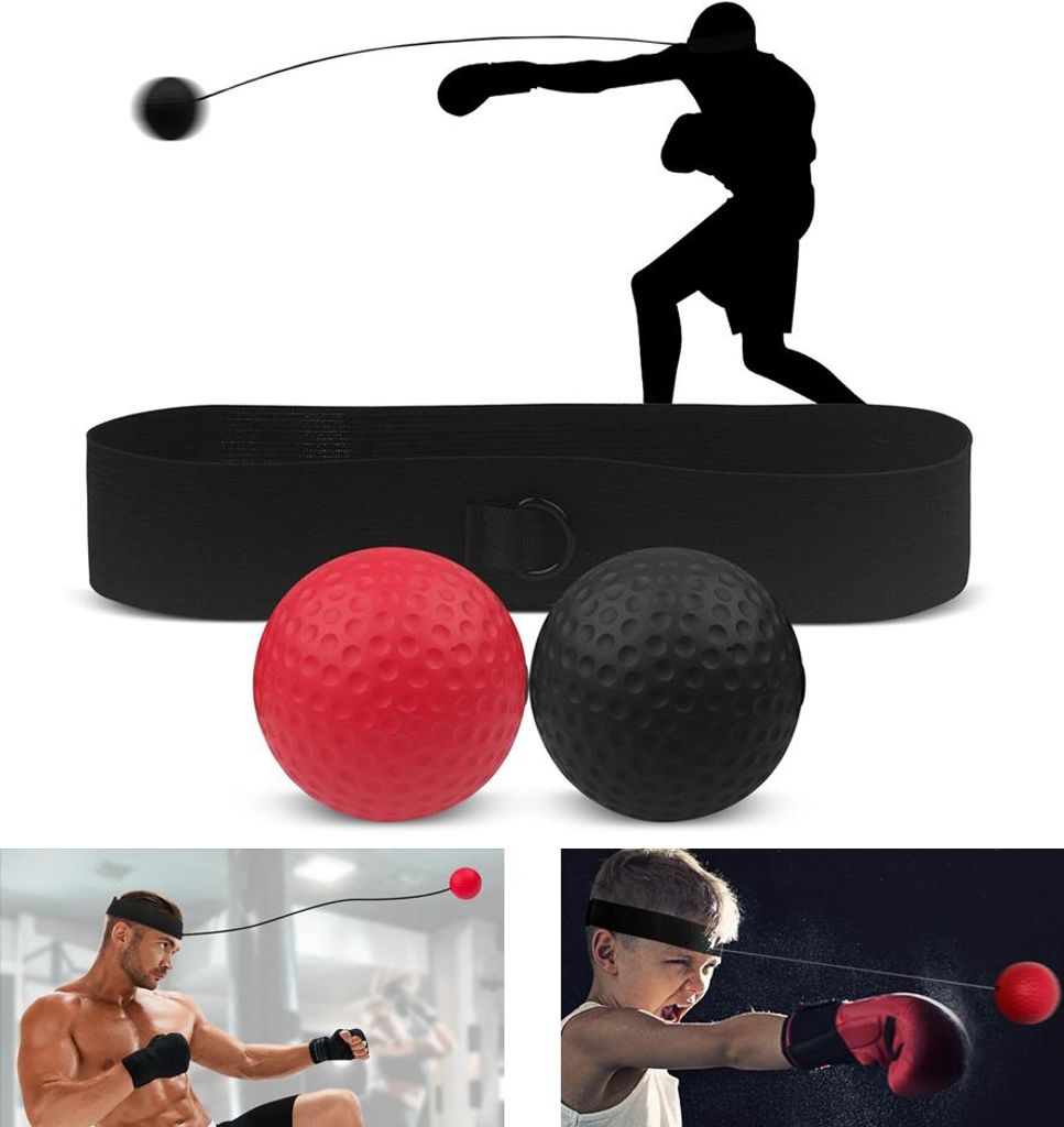 Verstellbares Box-Reflexball Set 2er für Reaktionstraining, Koordination & Boxtraining