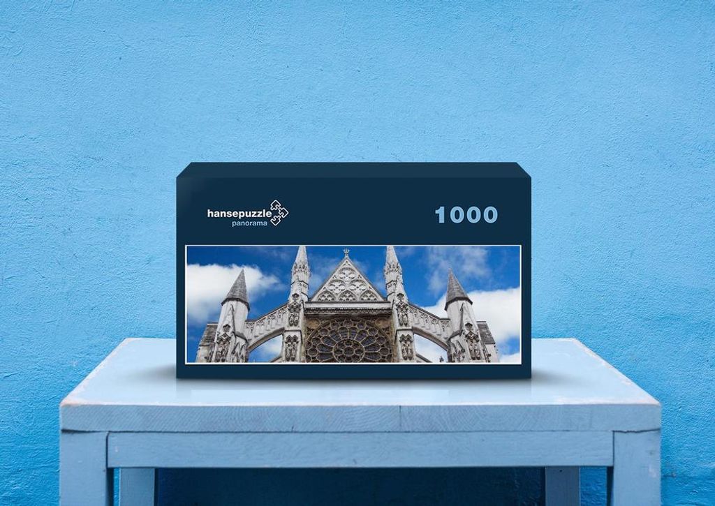 hansepuzzle 55412 - Kirche Puzzle, 1050 Teile, Religion, 60,0 x 46,0cm mit hochwertiger Aufbewahrung, Kartonbox und wiederverschließbarem Beutel