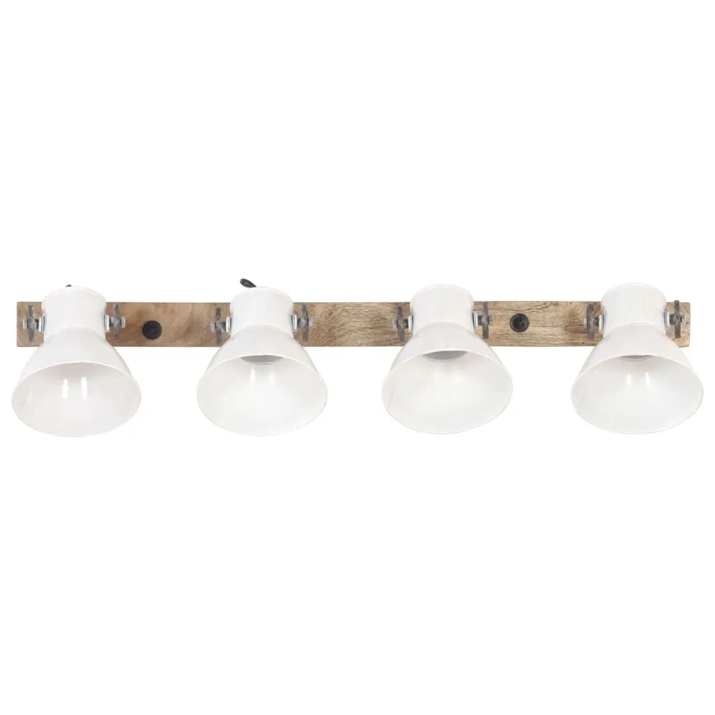 Lampe murale industrielle blanche 90 cm culot E27 éclairage intérieur - 2