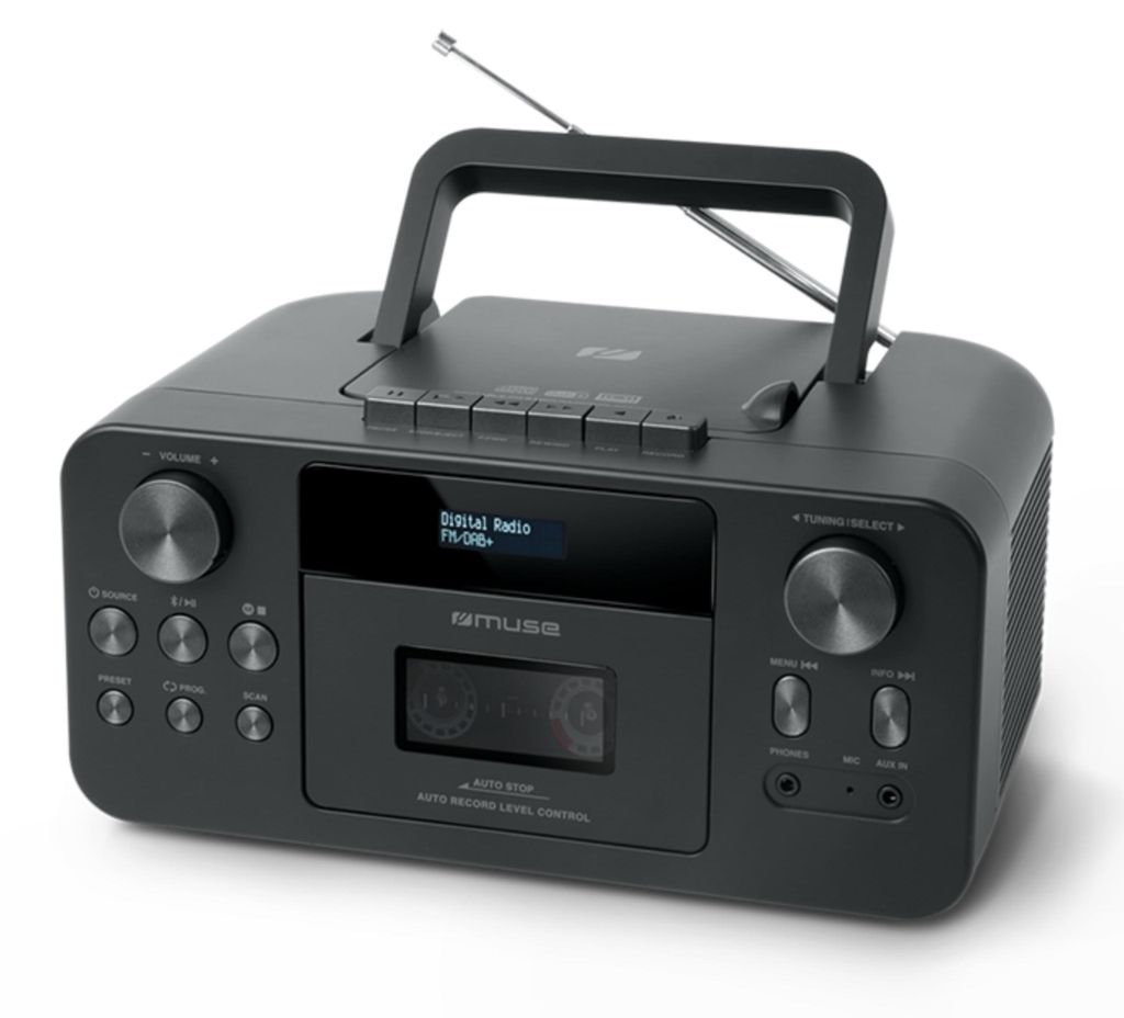 Muse | Tragbarer CD-Radio-Kassettenspieler mit Bluetooth | Produktbild 