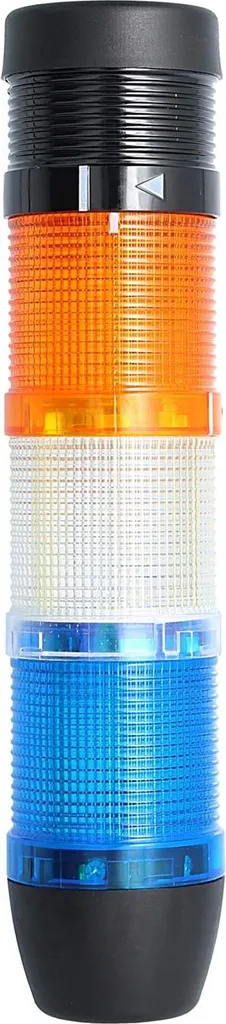 Colonna Segnaletica LED STEX24 Blu-Bianco-Gialla 24V con Cicalino 90dB