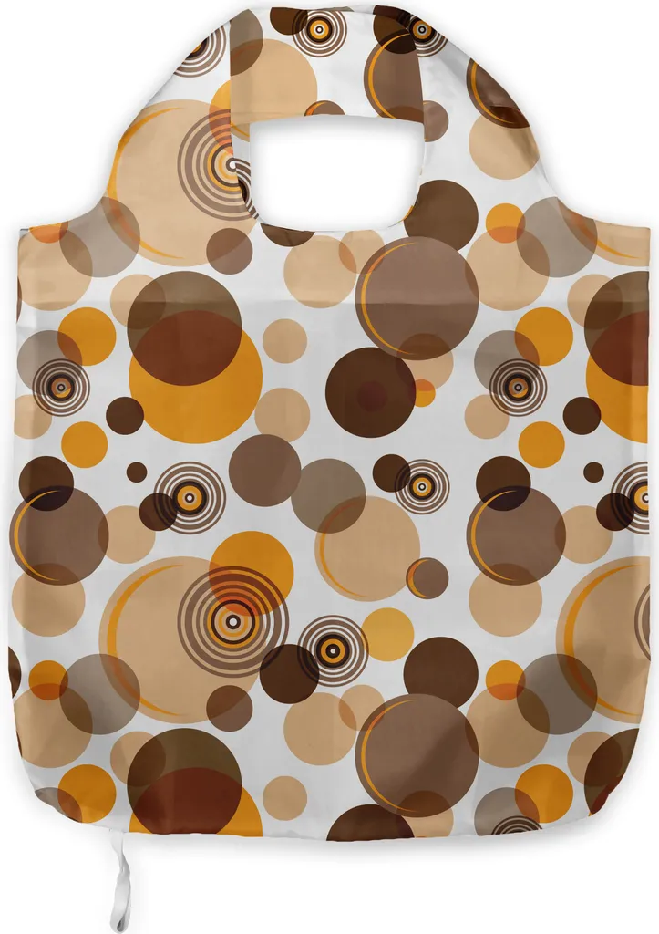 Shopping Bag Ecologica ABAKUHAUS - Borsa Stoffa Astratta Color Terra