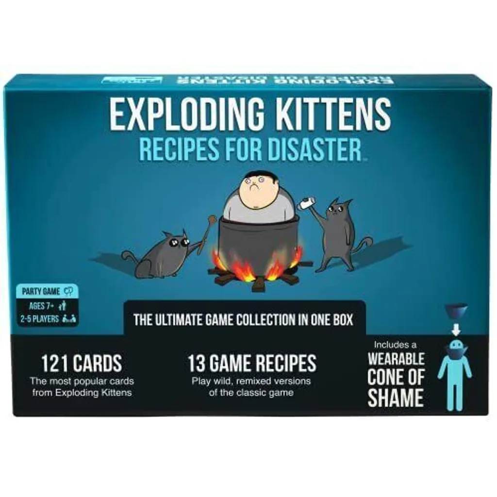 Exploding Kittens Recipes for Disaster avec 121 Cartes et 13 Recettes