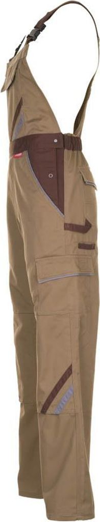 Planam Latzhose Highline Gr. 54 khaki/braun/zink Produktbild 