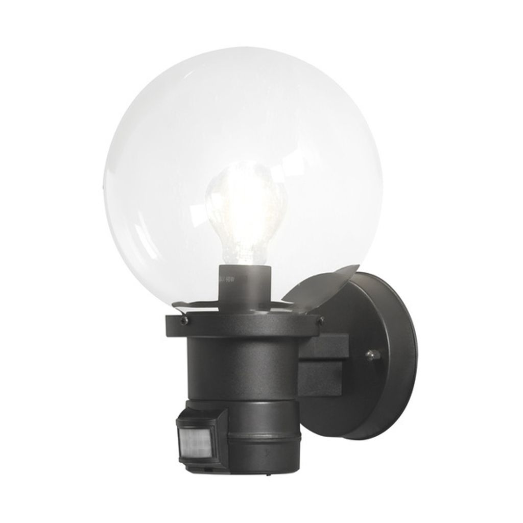Konstsmide Nemi con applique BWM, nero, in plastica con Immagine del prodotto 