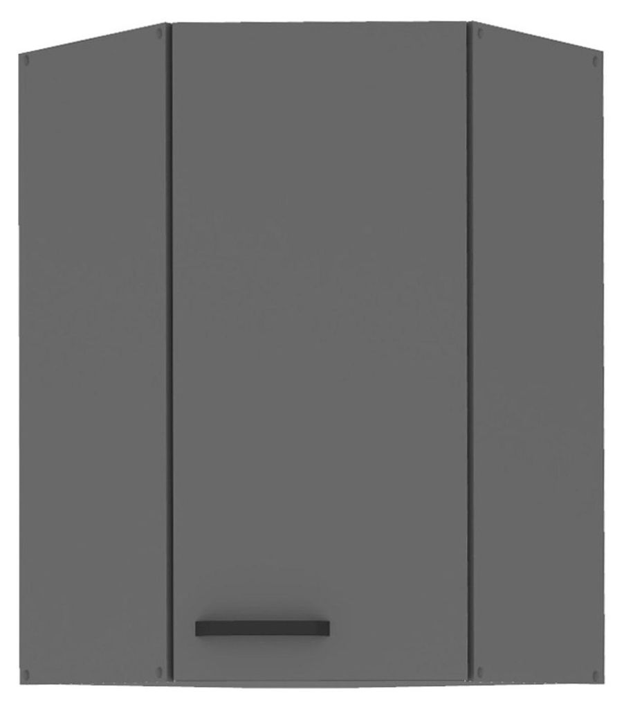 Küche NESSA Eckhängeschrank 60X60 Anthrazit Küchenzeile Produktbild 