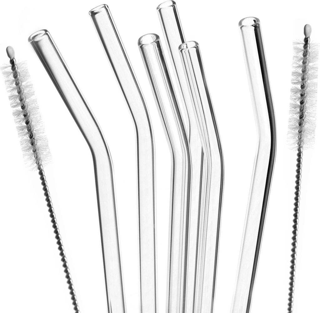 bremermann 6 pailles en verre, 15 cm de long, Image du produit 