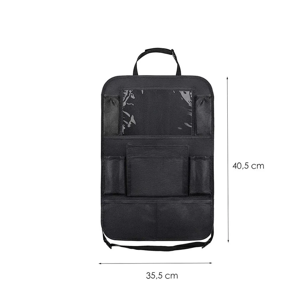 Supporto Tablet Auto e Organizer Sedile Posteriore - Kit 2 Pezzi Nero - 2
