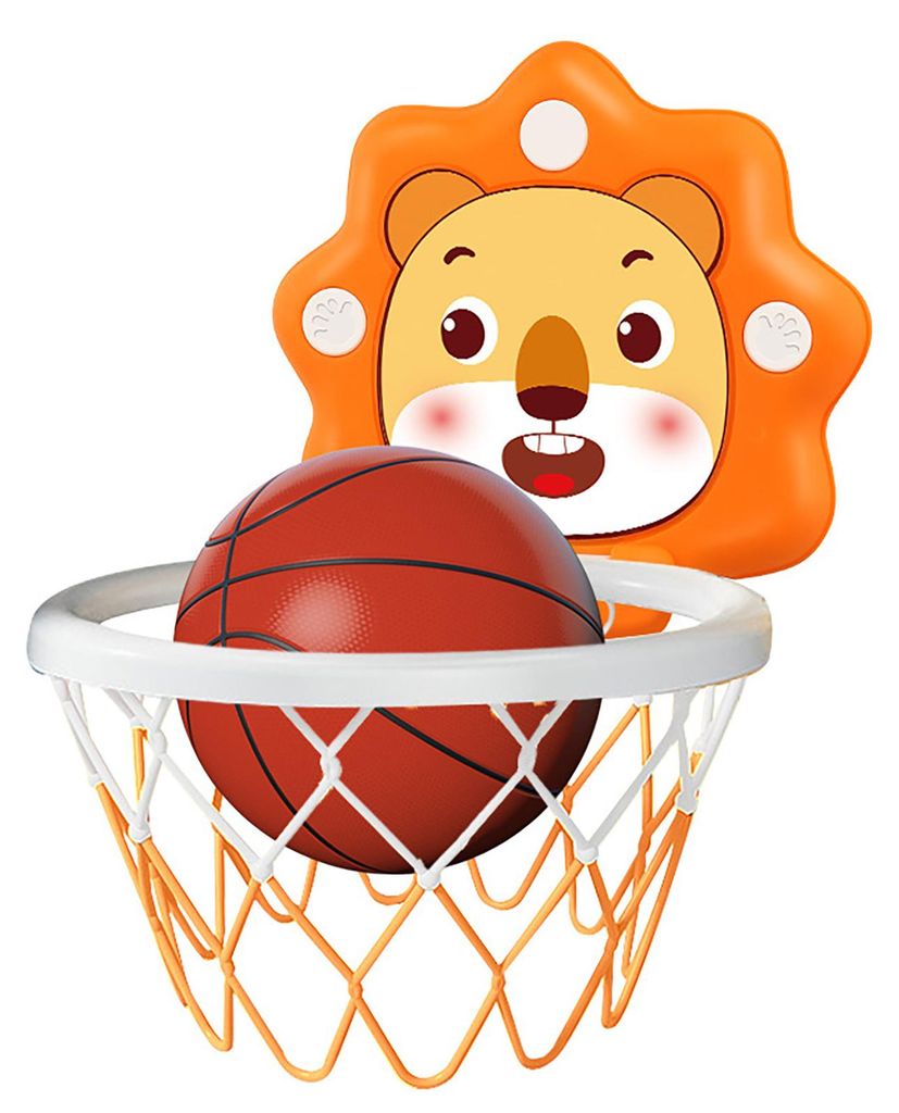 709H Kinder Hängen Basketball Board Schlag er Jungen Stehen Spielzeug Kindergarten Indoor Sport Hoop Kleine Orange