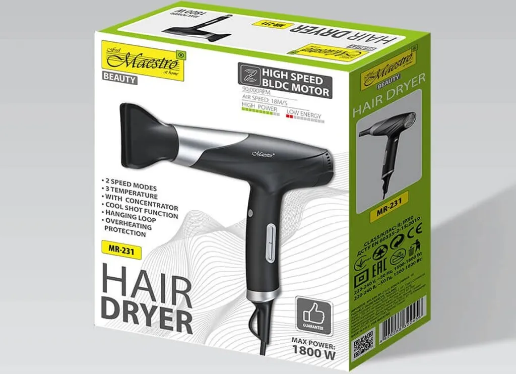 Sèche-cheveux léger 1800W idéal pour la routine matinale et voyages faciles - 3