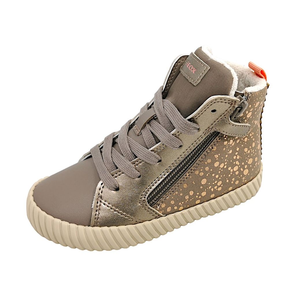 Geox J MIRROLESS Meisjessneakers, zwart, 36 EU, zwart, 36 EU