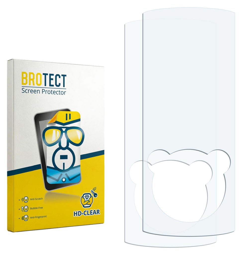 2x Für Sony Walkman NWZ-E463 Schutzfolie BROTECT Displayschutz Display Schutz Folie Klar Transparent