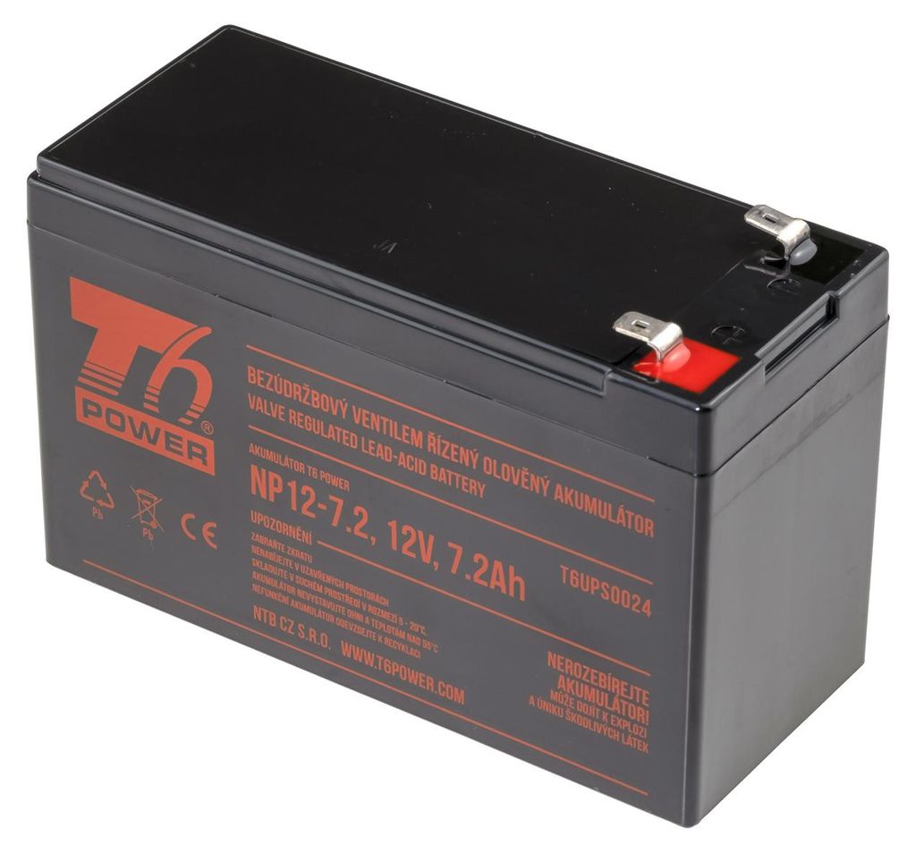 Accumulateur T6 Power NP12-7.2, 12V, 7,2Ah Image du produit 