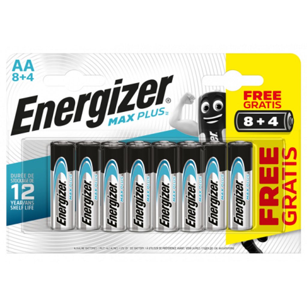 Baterie Energizer MAX PLUS AA 8+4 ks Obrázek produktu 