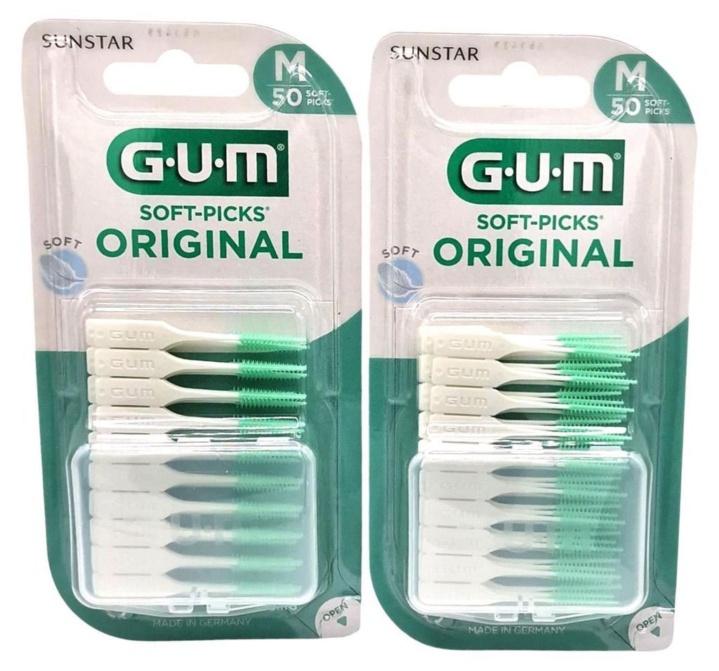 2x GUM SOFT-PICKS Original Regular/Medium 2x 50 Stück Produktbild 