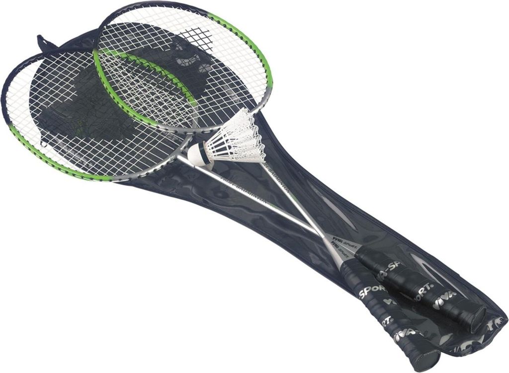 VIVA Badminton-Set Team 2Schläger 65cm Stahl/1Ball Produktbild 