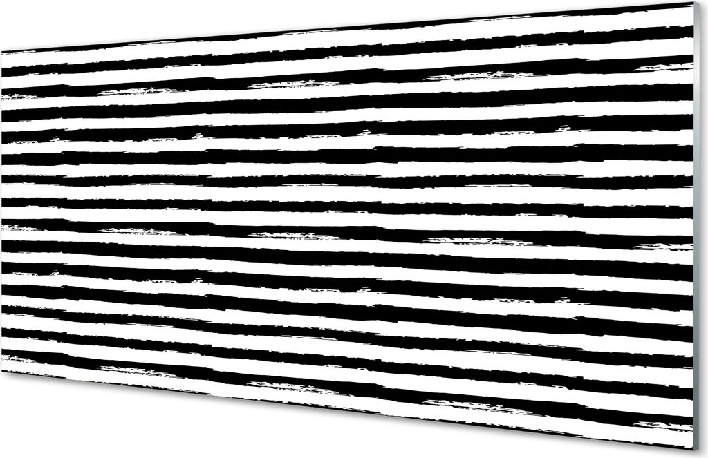 Glasbilder 100x50 Wandkunst Unregelmäßige Streifen eines Zebras