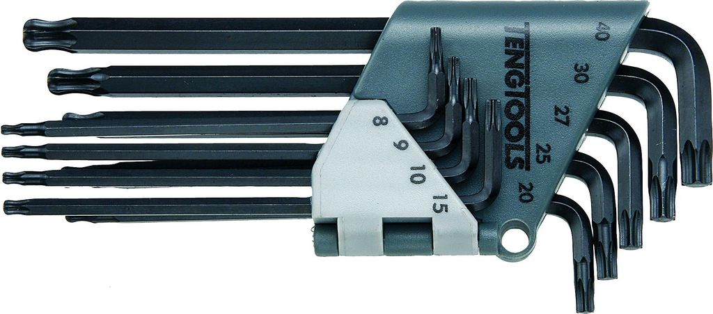 Teng Tools Satz mit 9 Torx-Schlüsseln 1479TX1 CrV 161610100