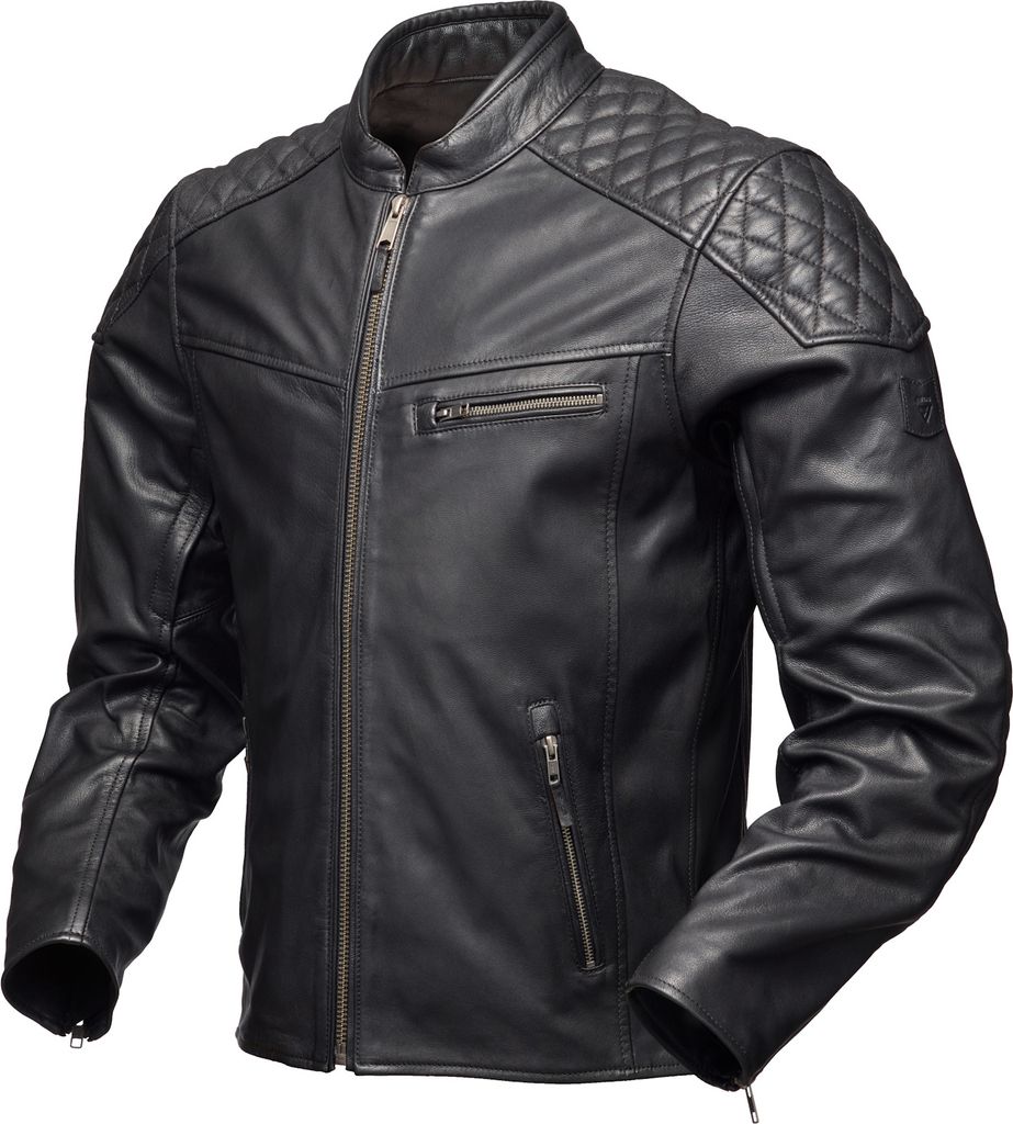 Modeka Phinix Motorrad Lederjacke, schwarz, 5XL