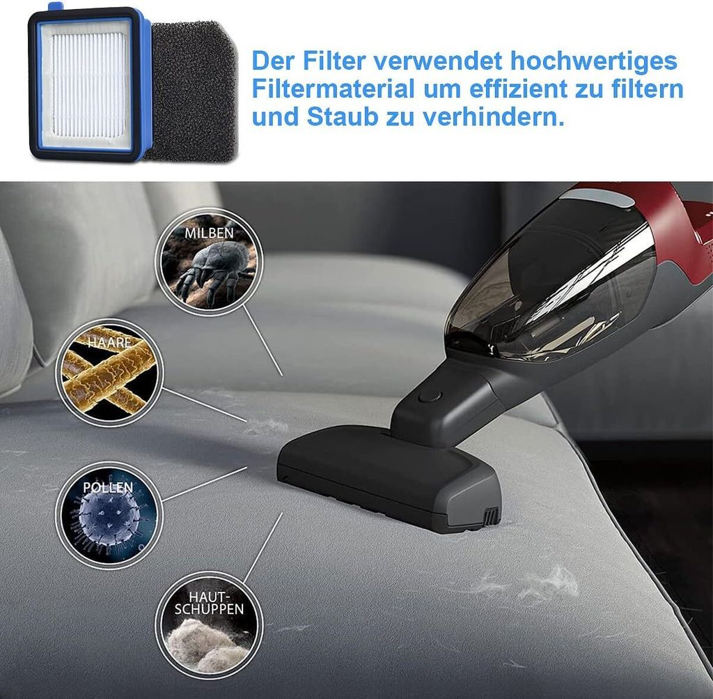 Set di Accessori Filtro 4QX7 per Aspirapolvere ASKW1 QX6 QX7 QX8-2
