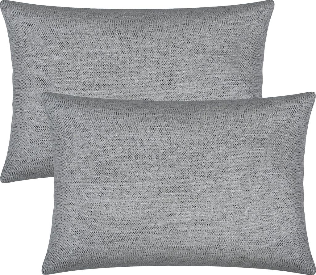 Erwin Müller Kissenhülle York" 2er-Pack silber 30x50 cm"