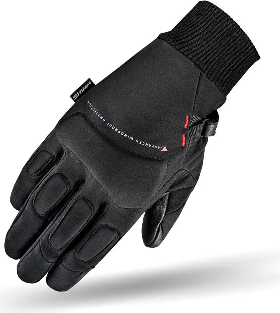 SHIMA Oslo Wind Gants Moto Femmes Noirs XS - Protection Homologuée CE