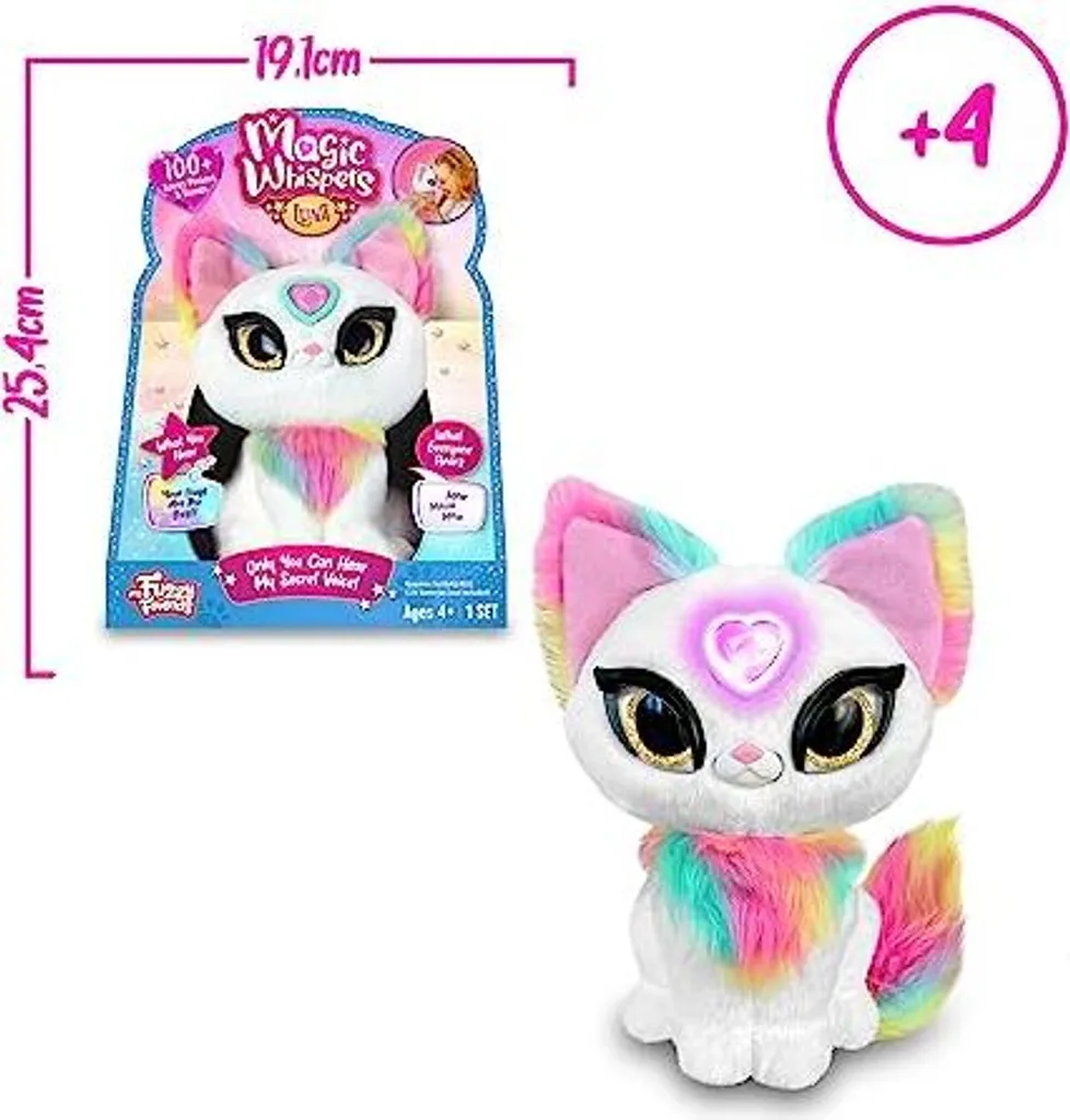 Peluche Chat Blanche Interactive Magic Whisper : Le Compagnon Secret Enfant - 3
