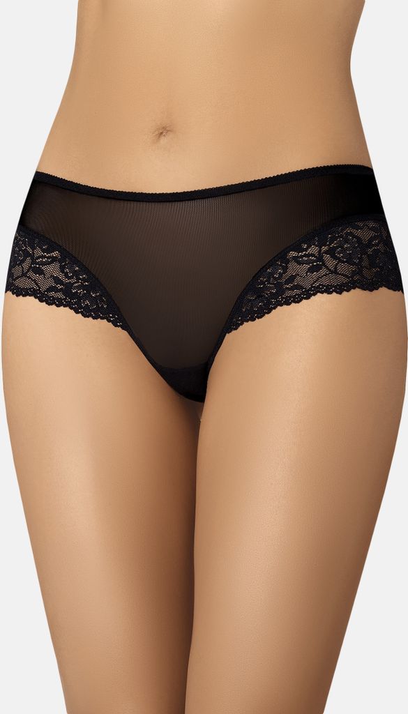 Teyli Mesh Slip mit floraler Spitze Alice Female 326 schwarz XS