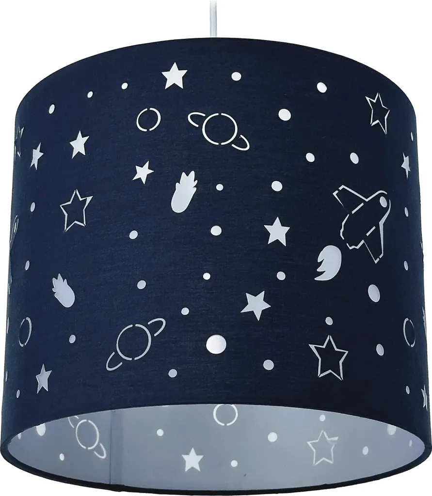 Relaxdays Lampada Cameretta Spazio - Lampadario Sospensione E27