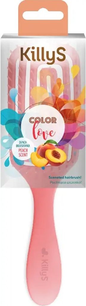 Killys Color Love kartáč na vlasy v broskvové barvě Obrázek produktu 